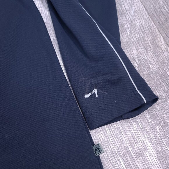 Zero Restriction Sweater Mens XL 1/4 Zip Blue Tour Series Solid Pullover Golf - Picture 5 of 6